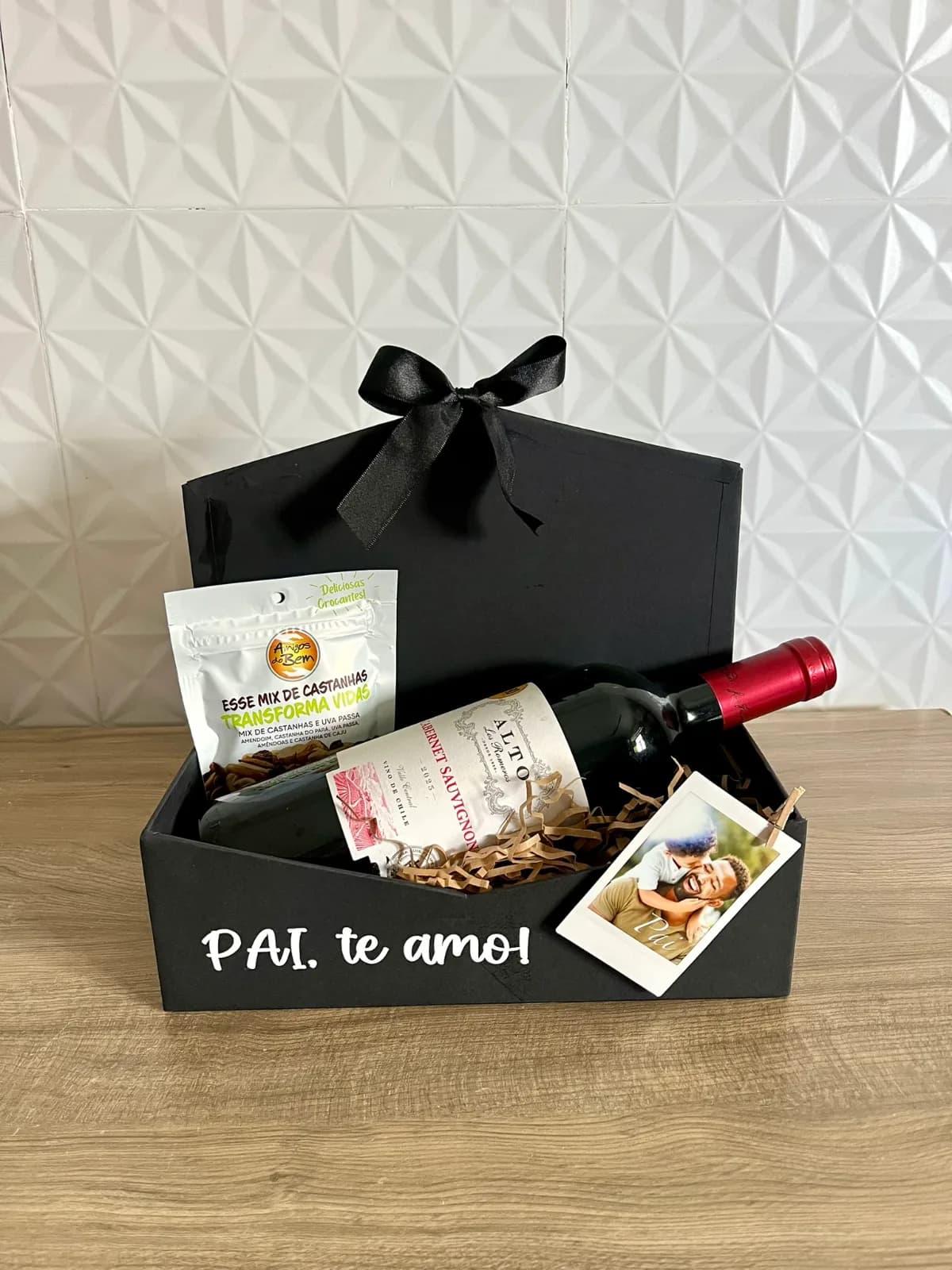 BOX PAI E VINHO